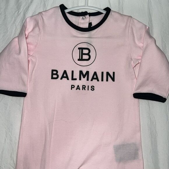 BALMAIN BABY GIRL’S 3 - PIECE LOGO FOOTIE SET 3M - Picture 9 of 14